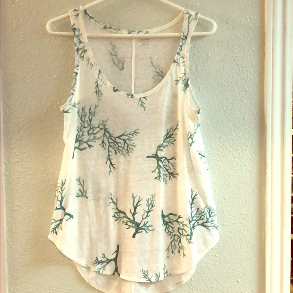 White Branches Tank Top